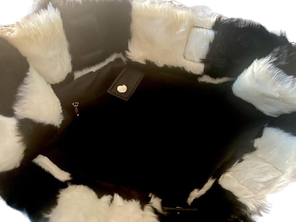 Chess Board Fur Bag