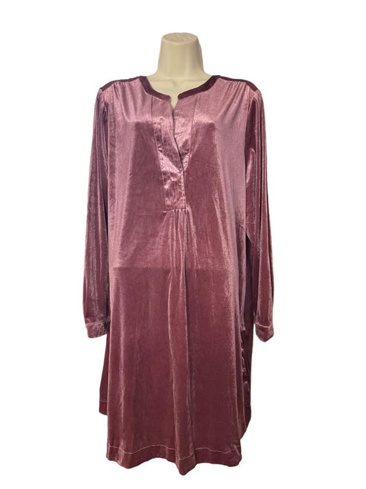 Velvet Plus-size Tunic (Plum)