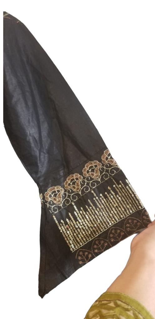 Black Embroidered Kurti