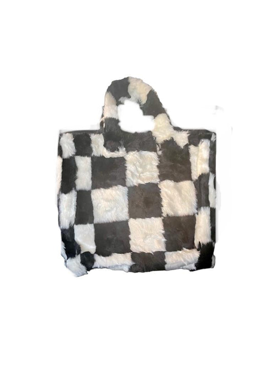 Chess Board Fur Bag