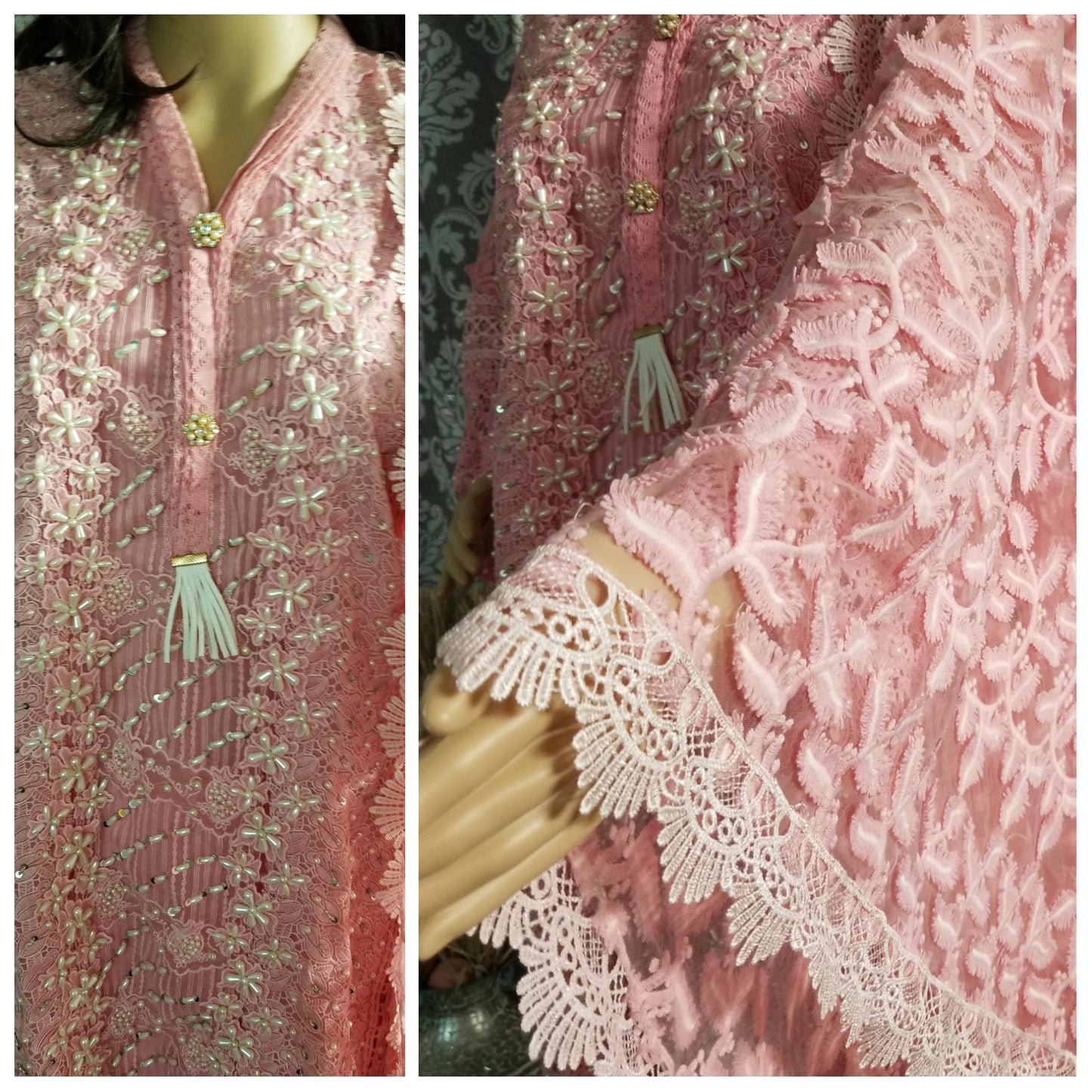 Pretty in Pink Crochet 3 Pcs Dress